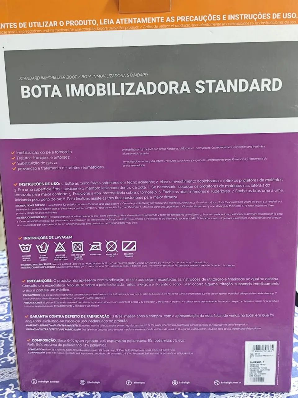 Bota imobilizadora bilateral  - Foto 5