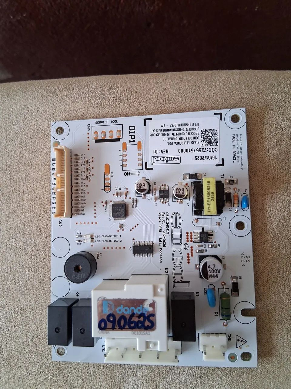 PLACA DE POTÊNCIA DE GELADEIRA ELETROLUX 