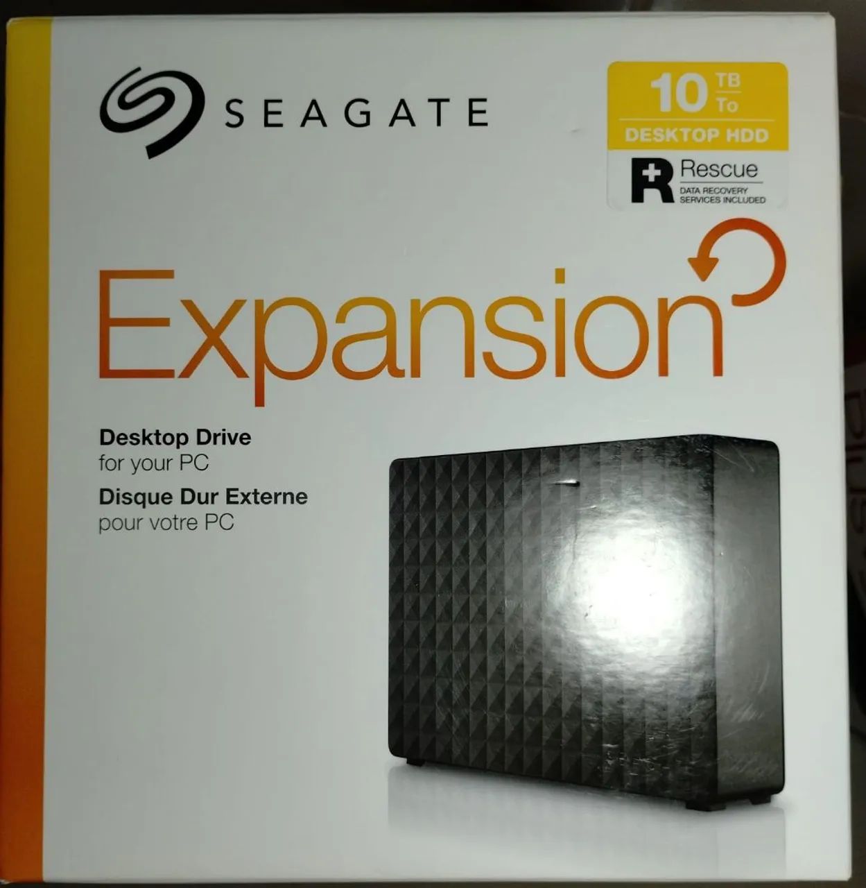 Caixa para HD externo Seagate.