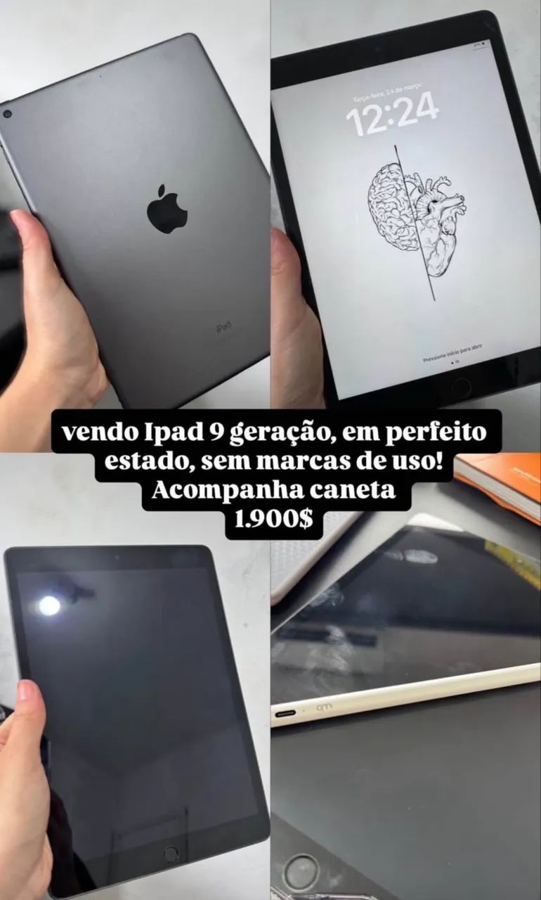 IPAD 9 PERFEITO ESTADO
