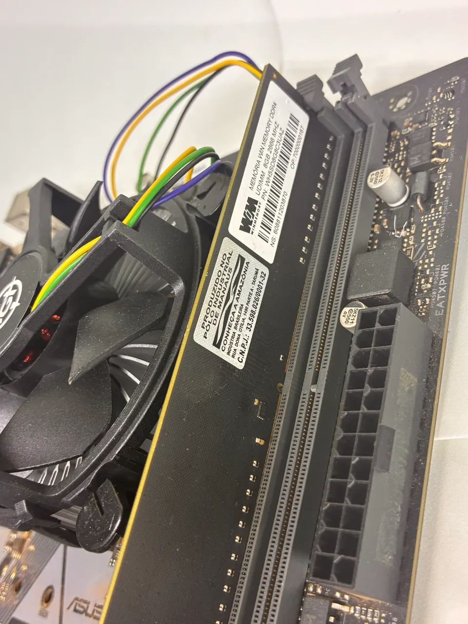 Kit i3 9100F, Placa Mãe Asus Prime h310M-e e 8gb de ram  - Foto 3