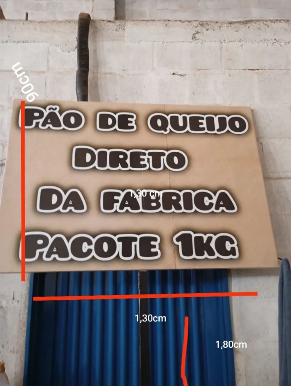 PLACA BANNER LETREIRO