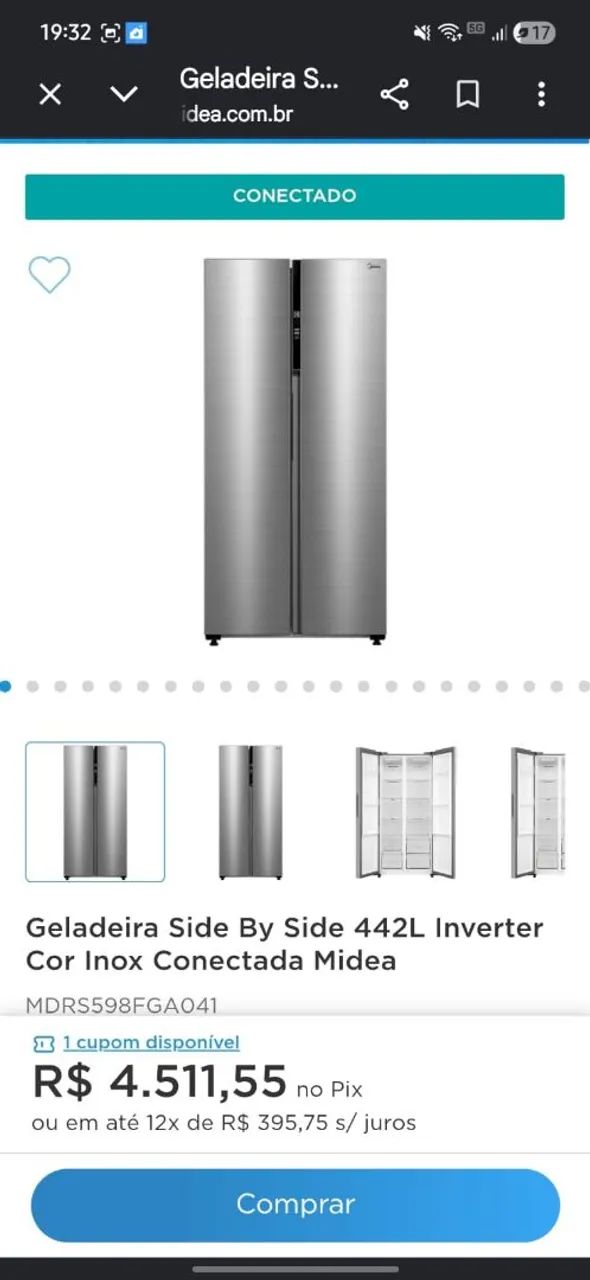 Geladeira midea side by side frost free 220v. - Foto 5