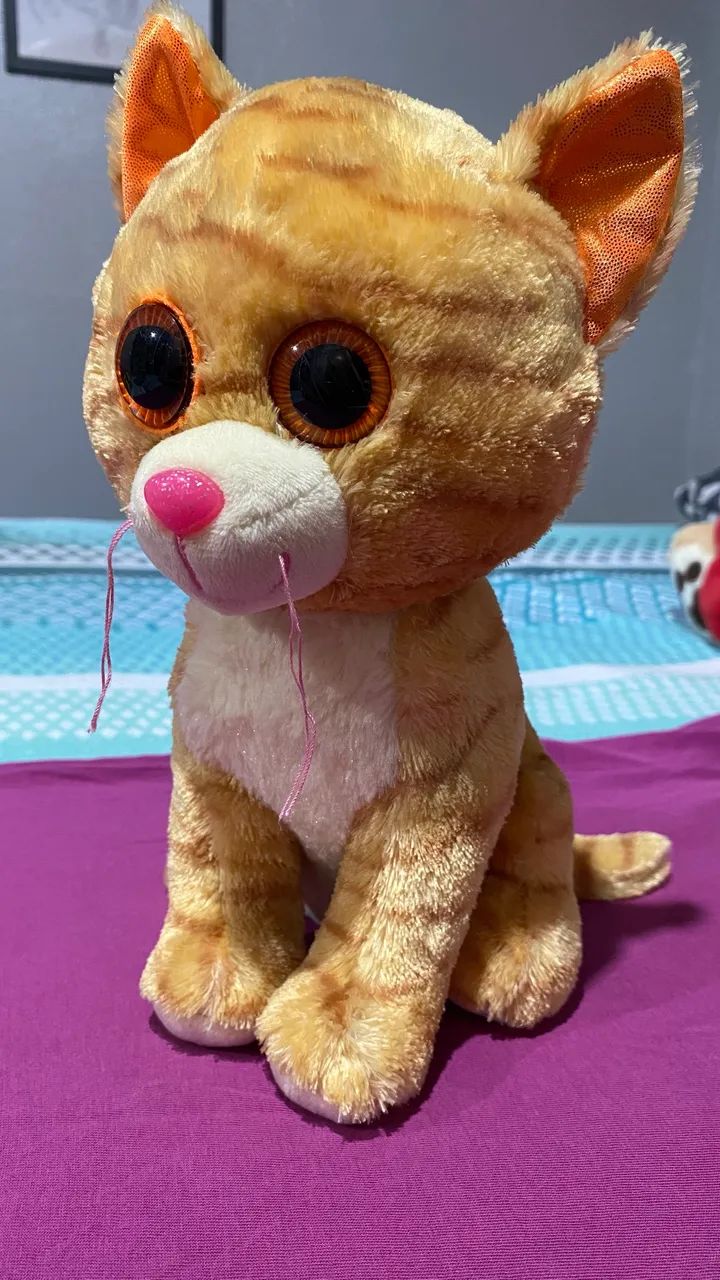 Pelúcia Gatinho Laranja Tigrado - Foto 3