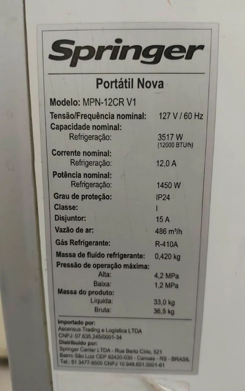 Ar condicionado Portátil