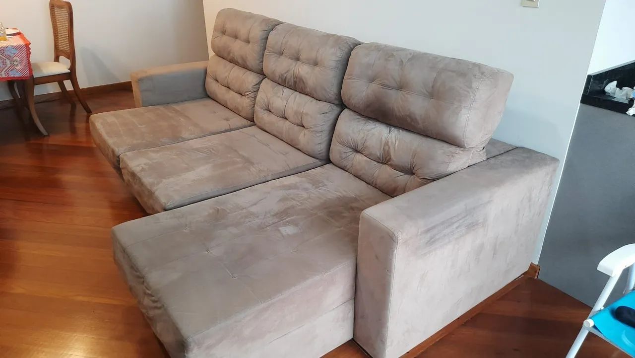 Sofá três lugares com chaise  - Foto 3