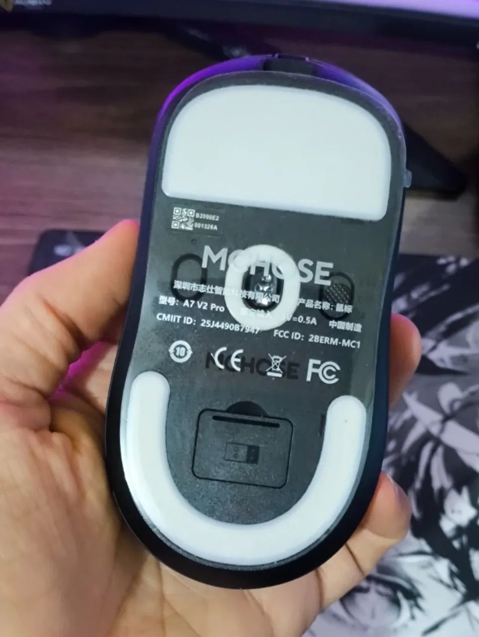Mouse Mchose A7 v2 Pro + Dongle 8000hz - Foto 3