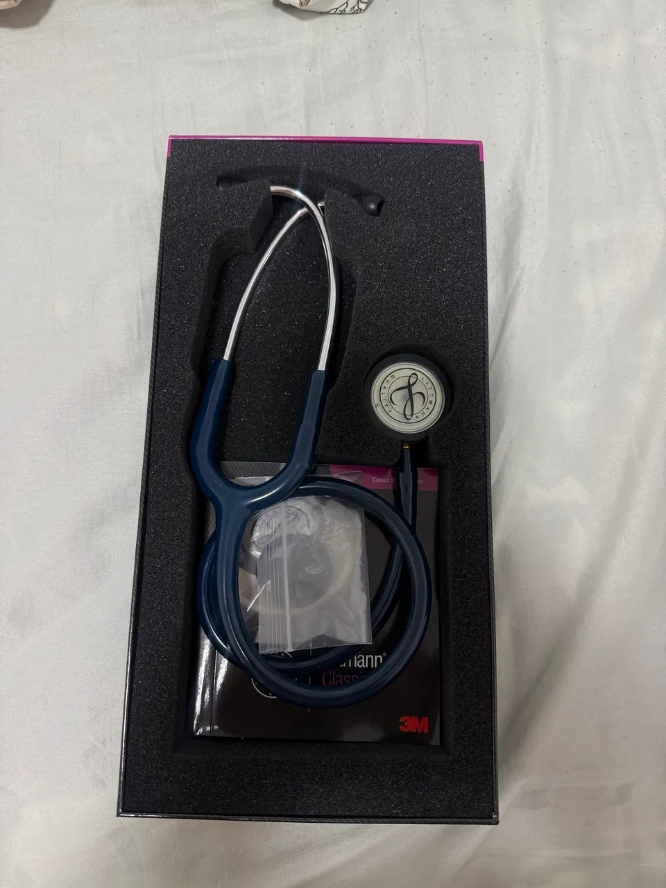 Estetoscópio 3M Littmann Classic III Azul Marinho - Foto 5