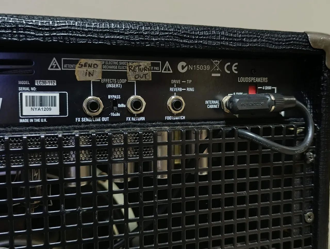 Amplificador Laney LC30 valvulado - Foto 5