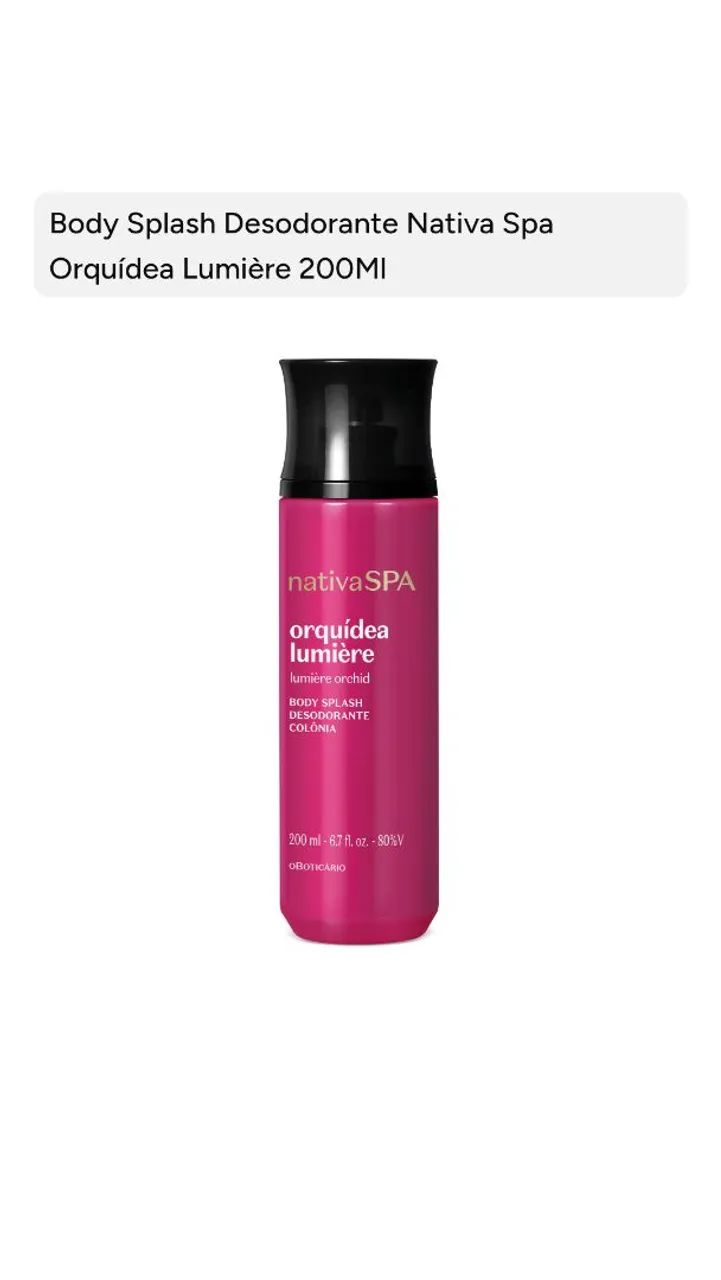 BOTICÁRIO Splash Nativa Spa: Ameixa, Ameixa Negra, Orquídea Noire, Ameixa Intensa e mais. - Foto 2
