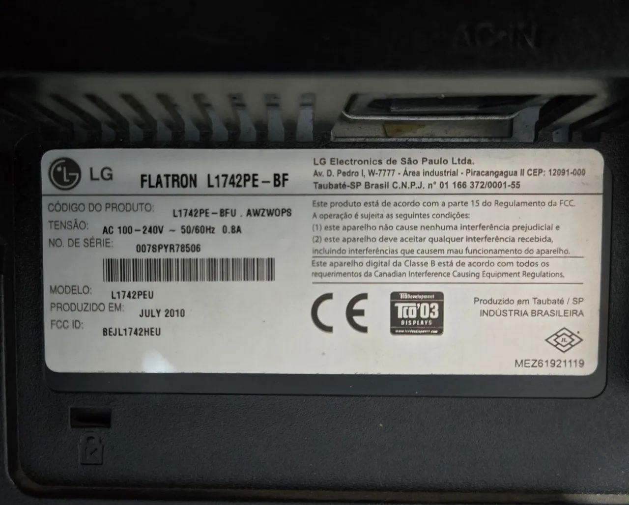 Monitor LCD LG 17" - Foto 5