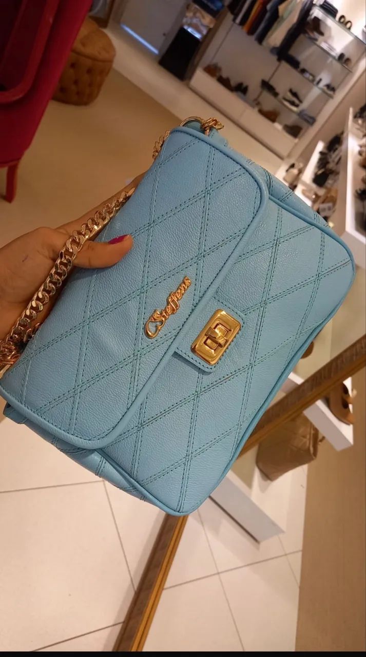 Bolsa azul Carmem Steffens 