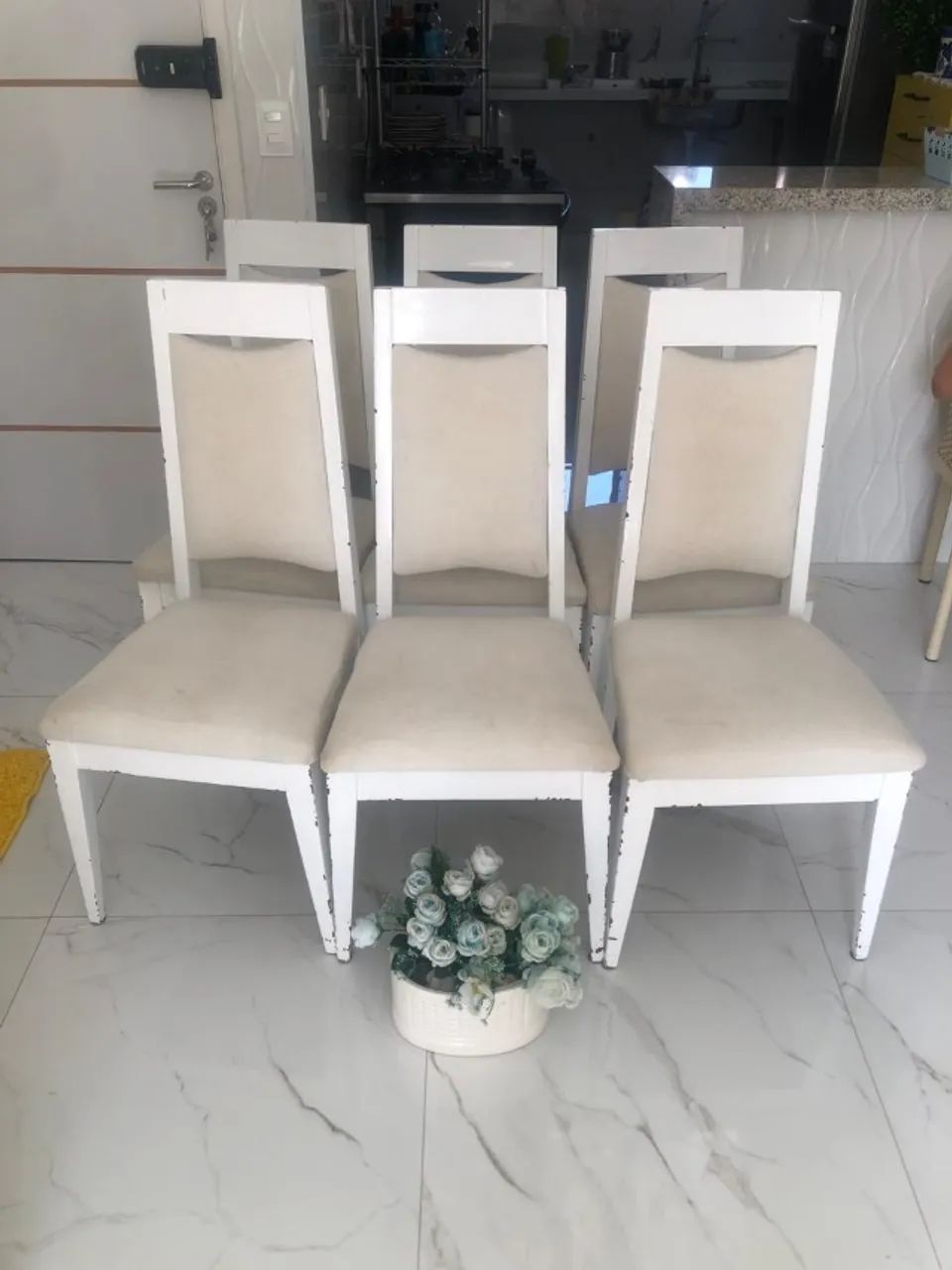 6 DINING TABLE CHAIRS65576110717955122