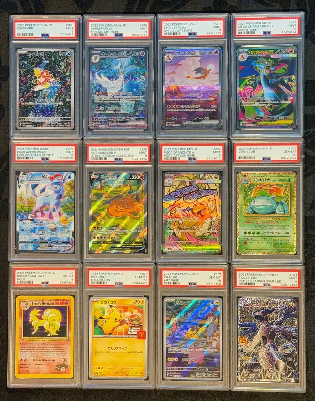 Cartas graduadas de Pokémon 