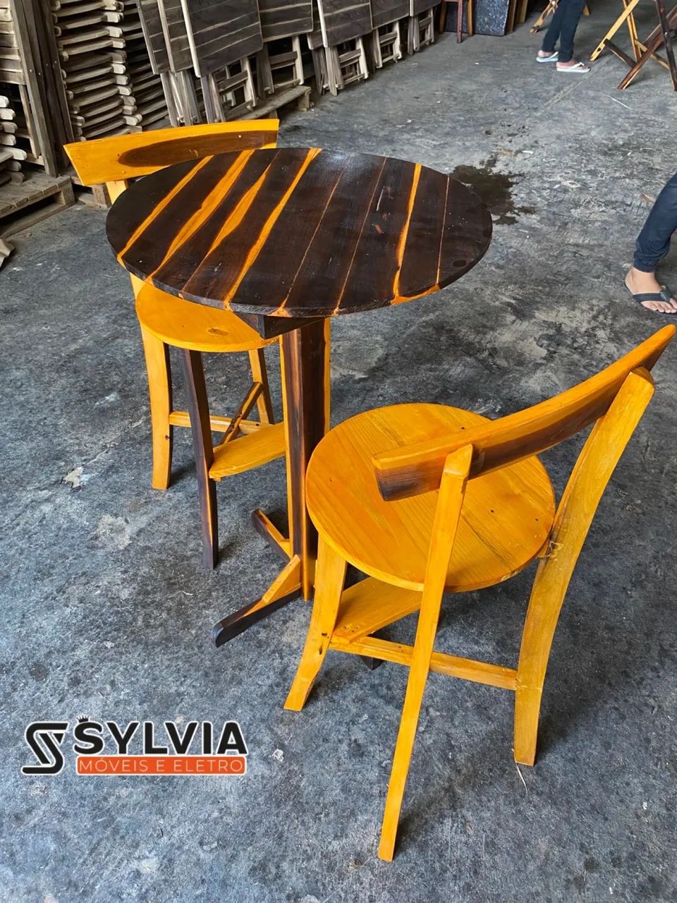 Conjuntos de bistrô fixo envernizado  - Foto 4