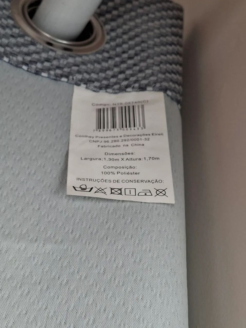 Kit com 3 cortinas e varão - Foto 3