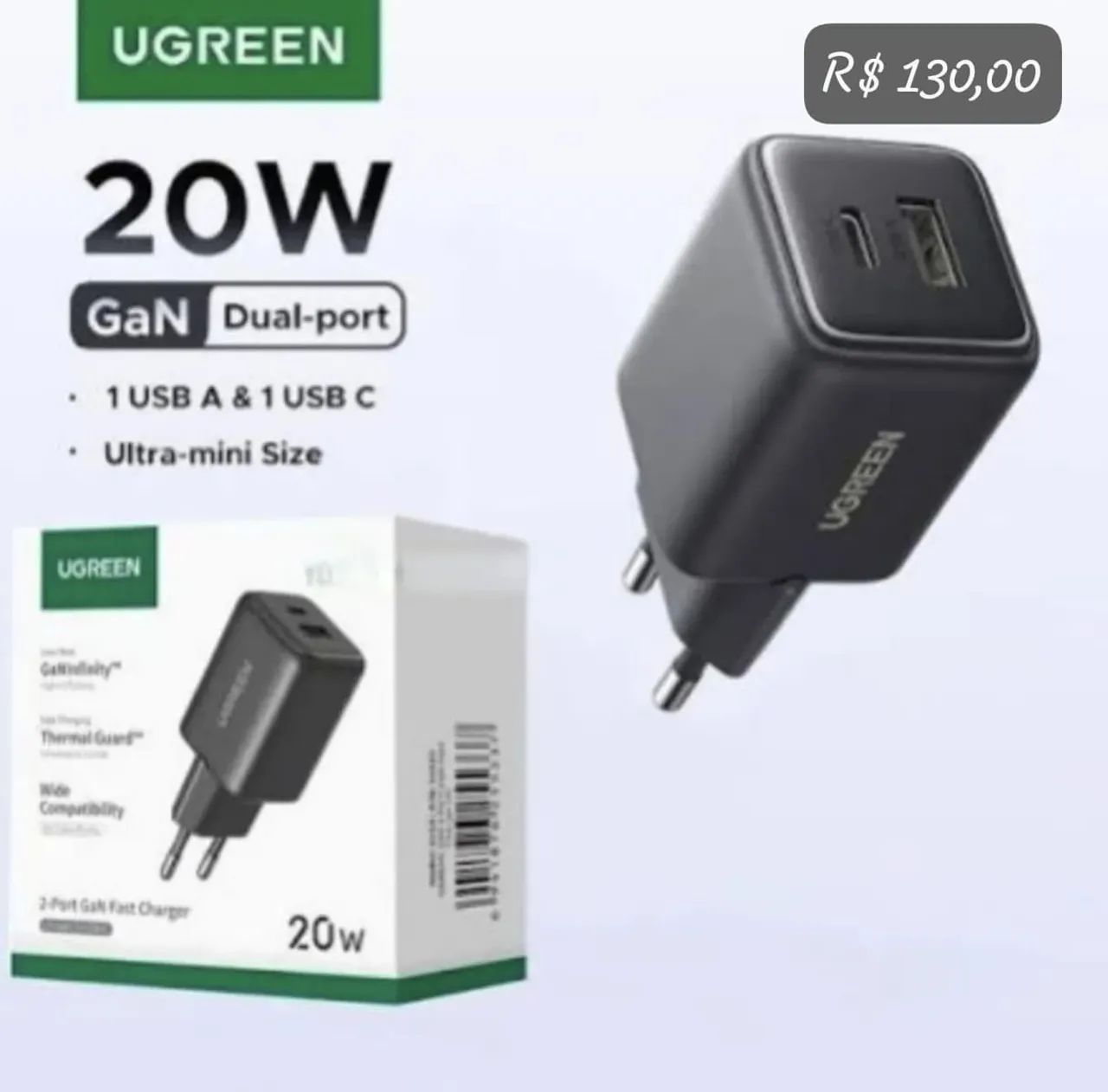 Carregador Ugreen 20w - Foto 2