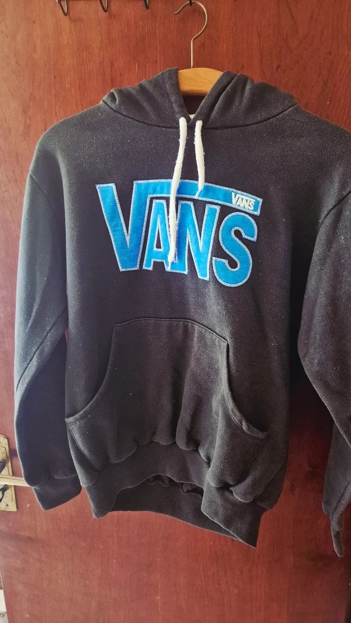 Moletom Vans Preto e Azul - Foto 4