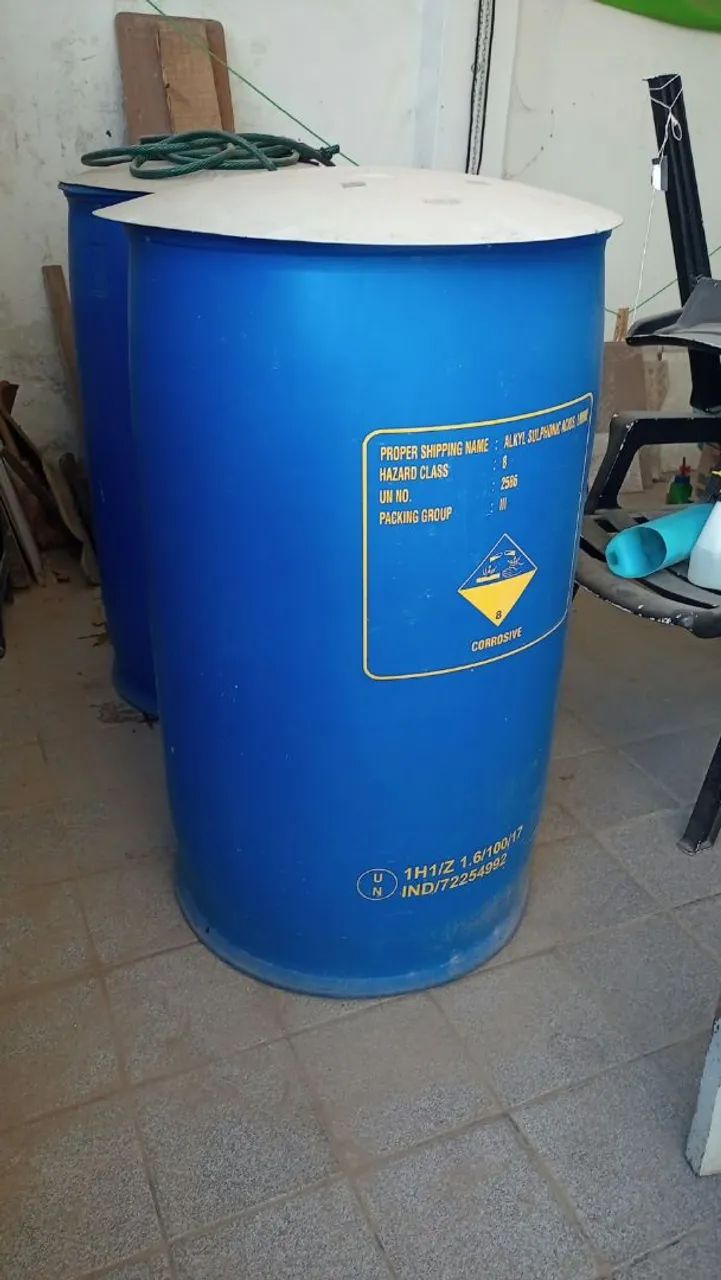 Tonel 200 litros Azul