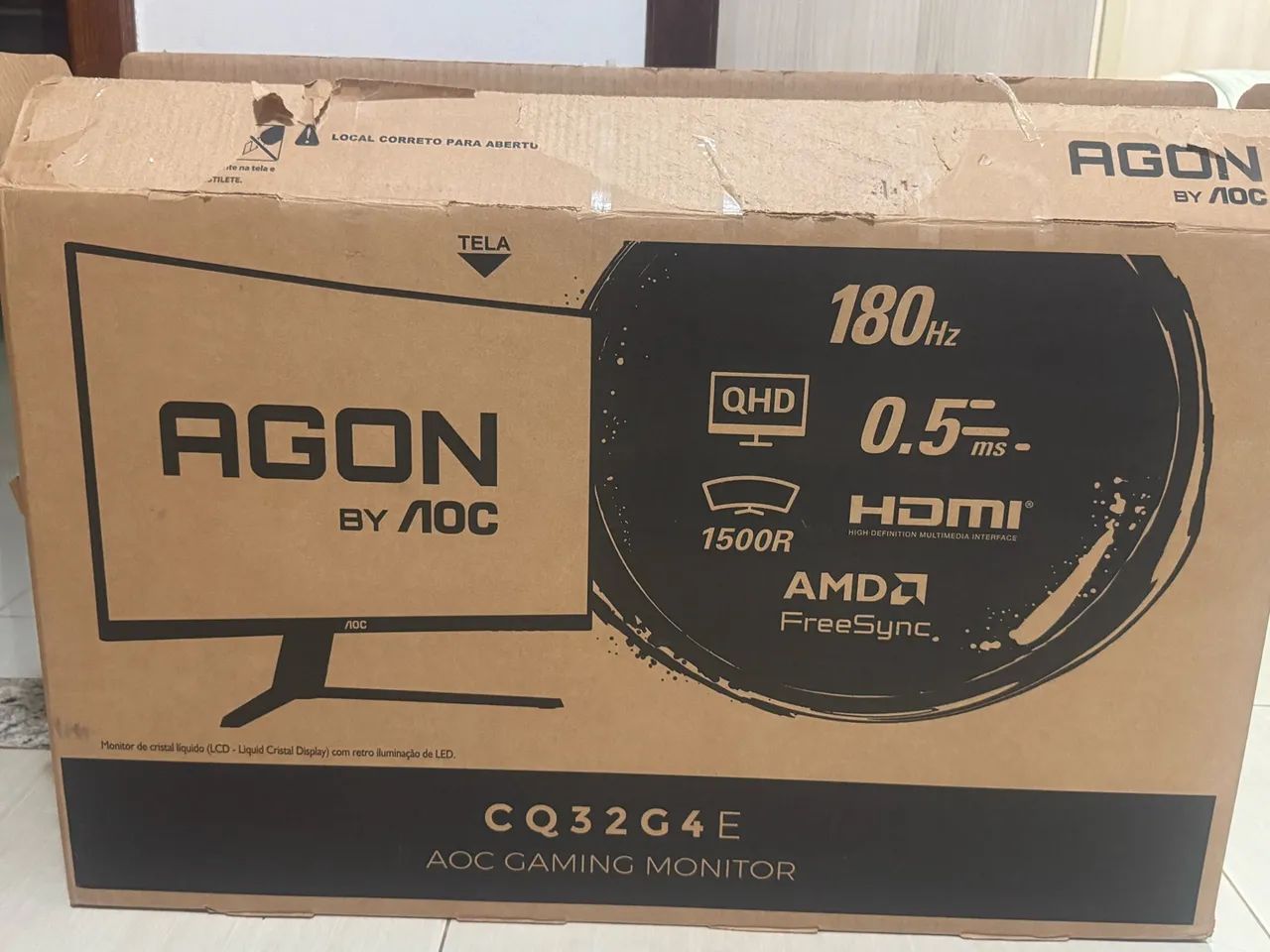 Monitor Gamer Curvo AOC AGON de 32" polegadas 180hz 1440p - Foto 2