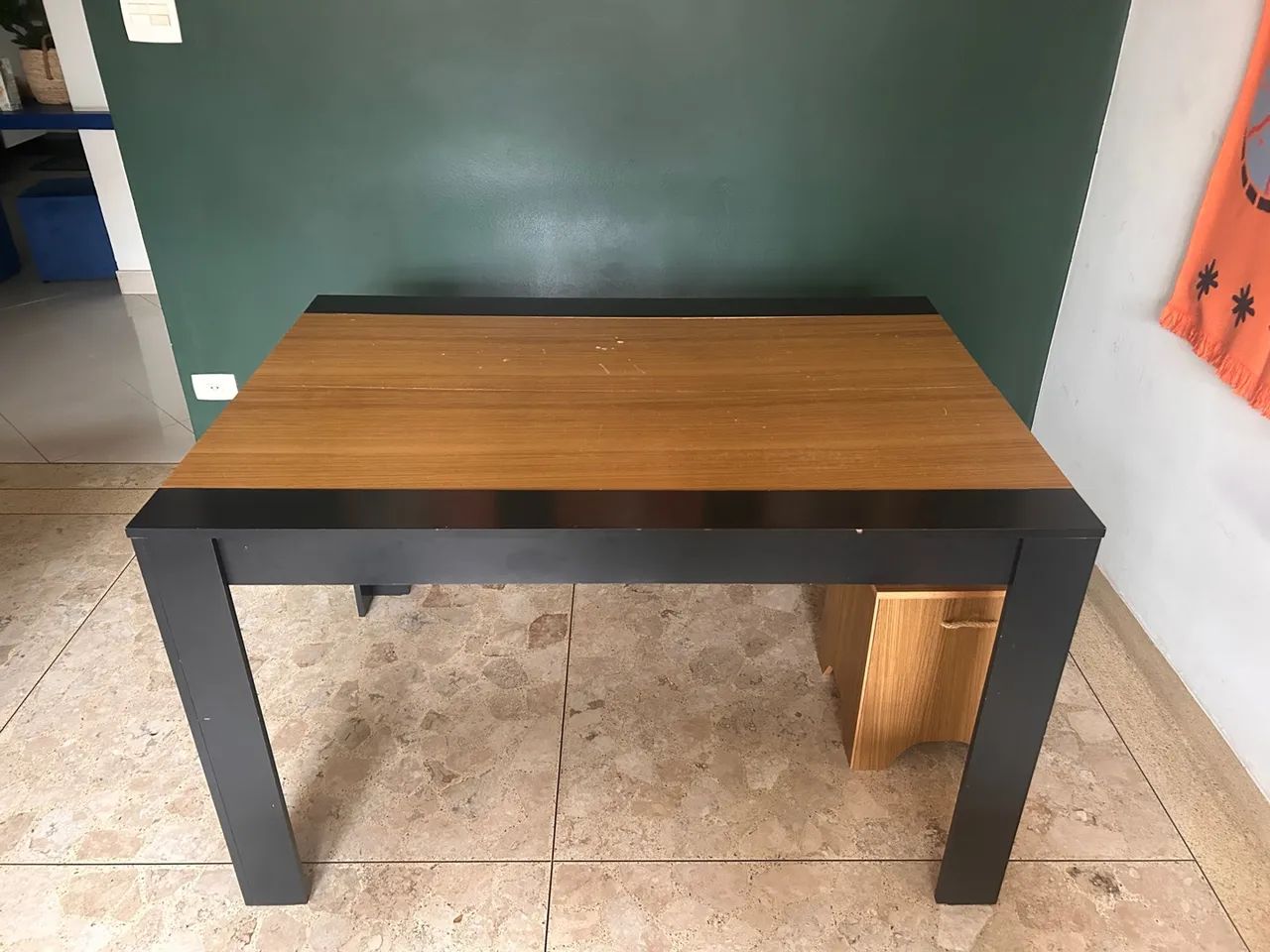 Mesa de Sala/Jardim Mobly cor Mel e Preto - Foto 2