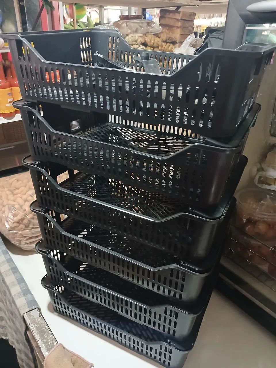 Kit com 9 caixas multiuso