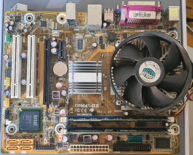 Kit Placa Mãe 775, 4 Gb Ram Ddr3, Processador E5700 E Cooler (Usado)