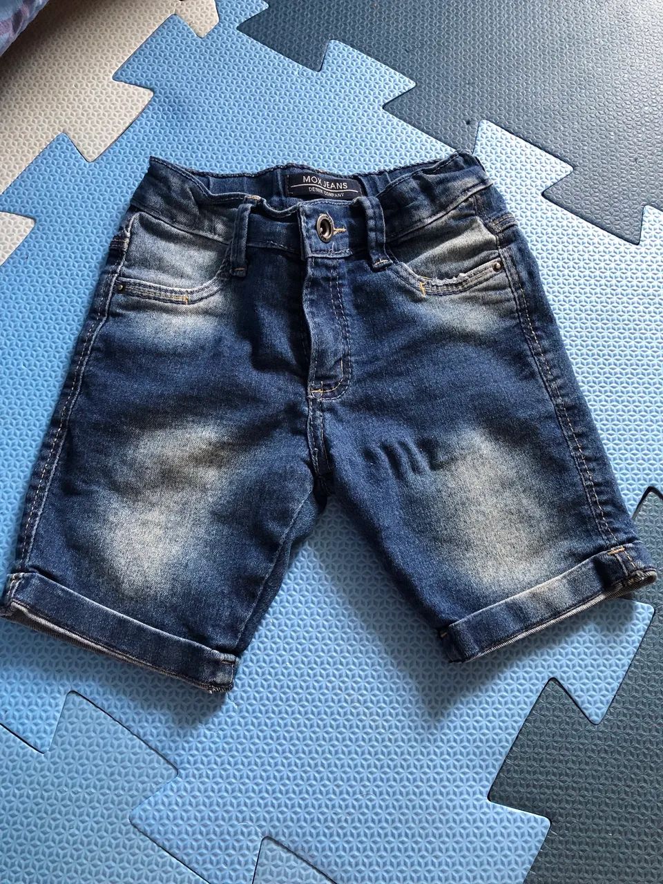 Bermuda jeans infantil 