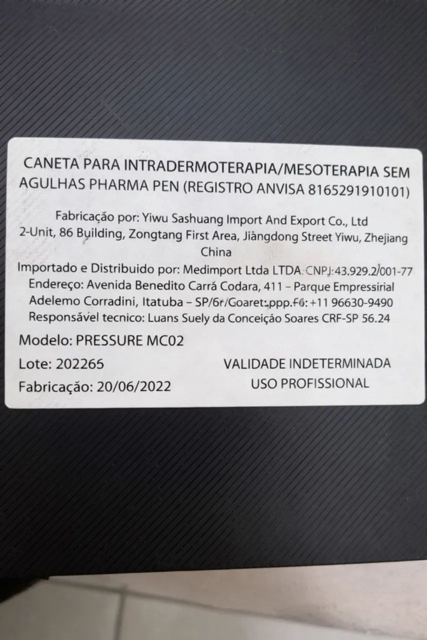 Caneta Pressurizada Pharma Pen Facial e Corporal com ANVISA  - Foto 5