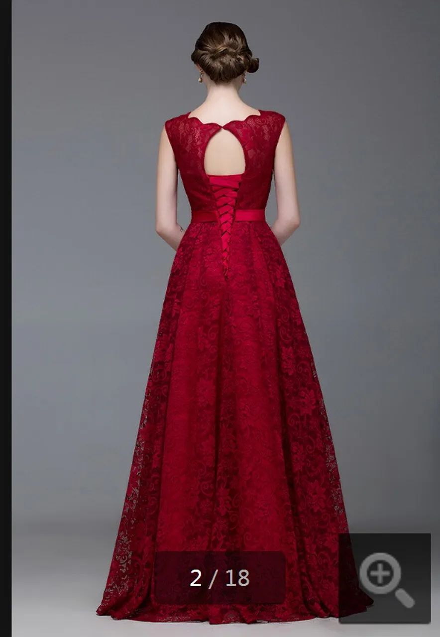 Vestido de festa com renda forrado - Foto 2