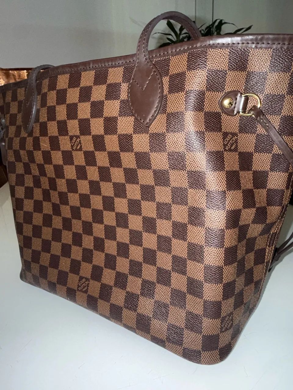 Bolsa louvitton neverfull mm damier ebene - Foto 4