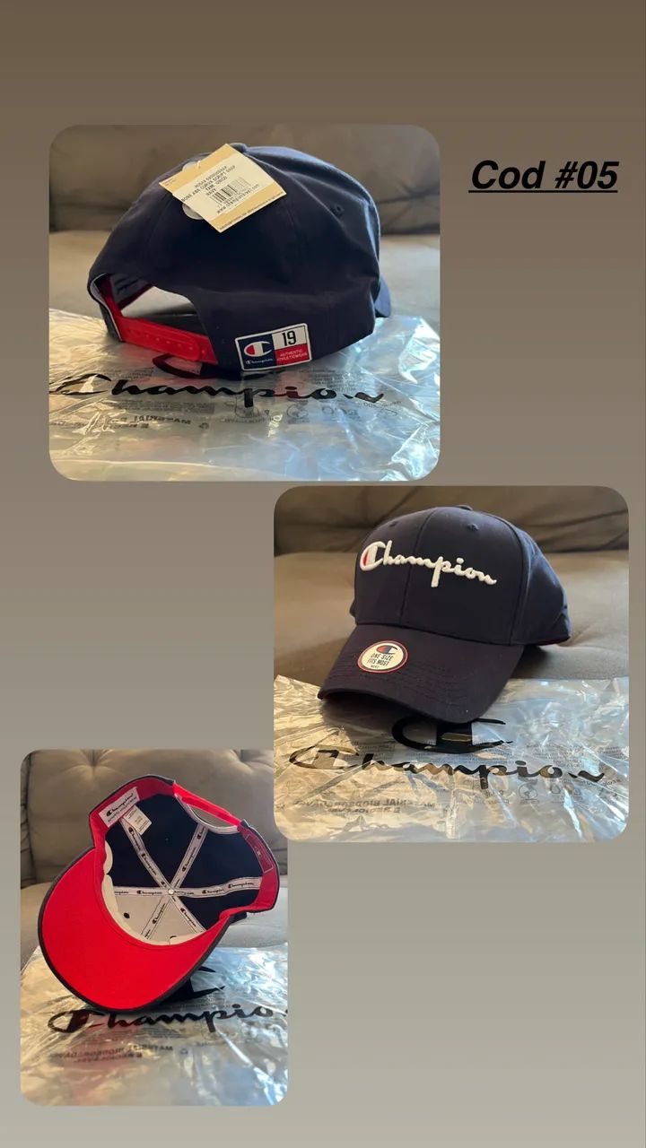 BONE CHAMPION SNAPBACK Aba curva marinho - Foto 4