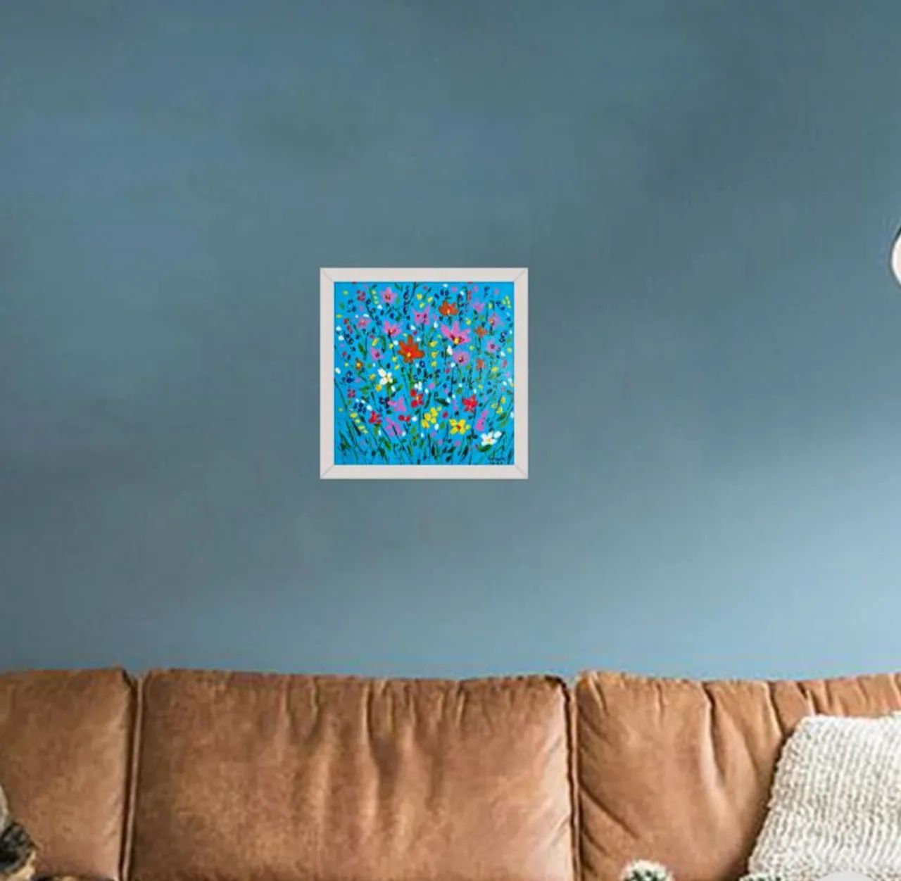 Quadro de arte floral com textura - Foto 2