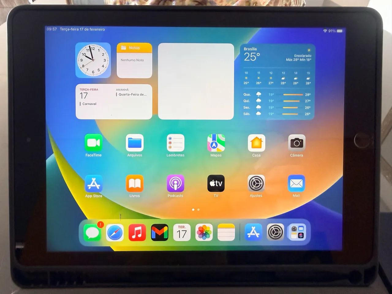 IPad 128G WiFi+Cel 5a Geração modelo MP262KN/A - Foto 2
