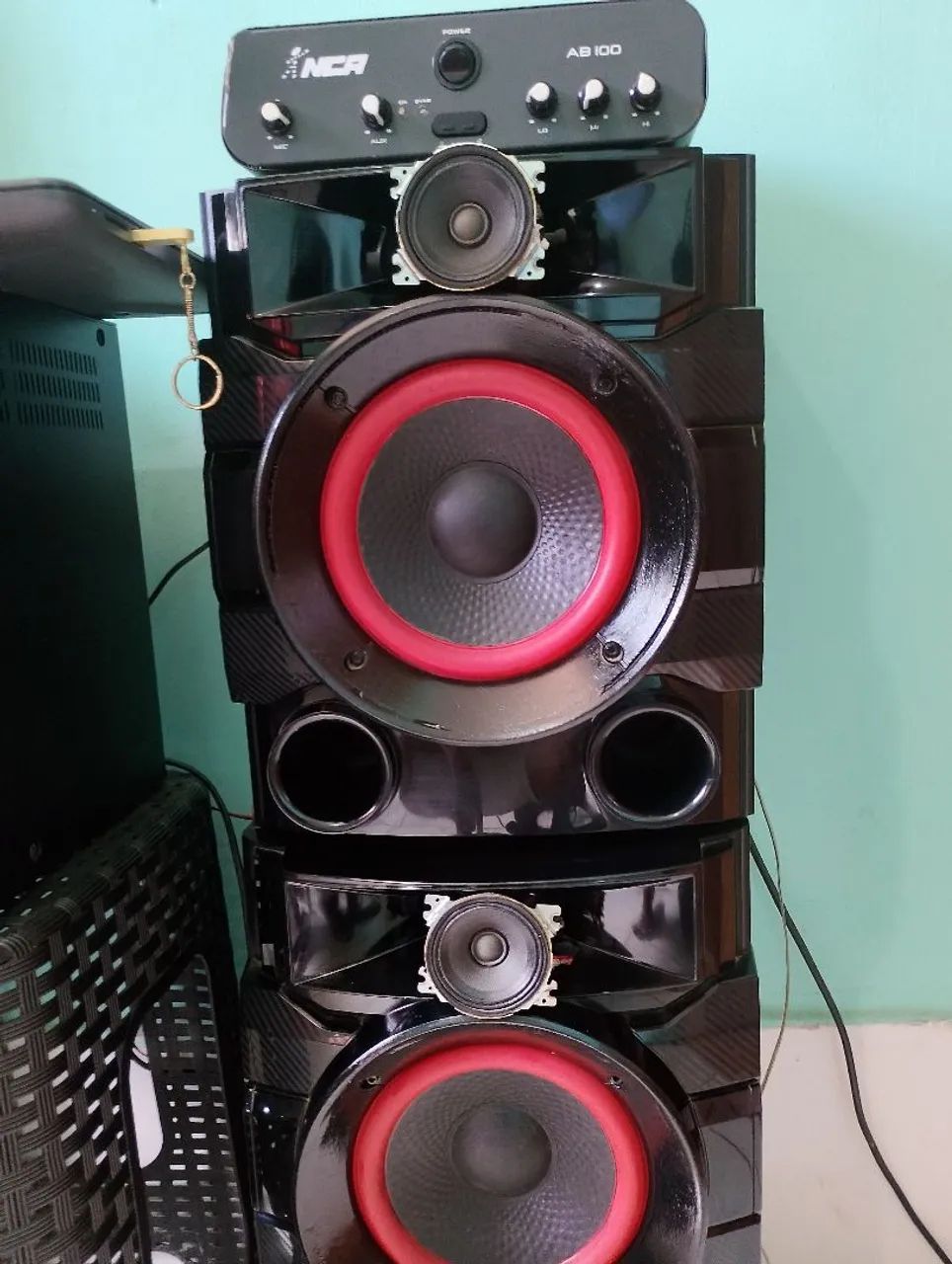 Som com 2 caixas + amplificador NCA - Foto 3