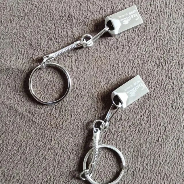 Mini Pendrive Eletro Original - Chaveiro Metálico USB 2.0 - 64GB