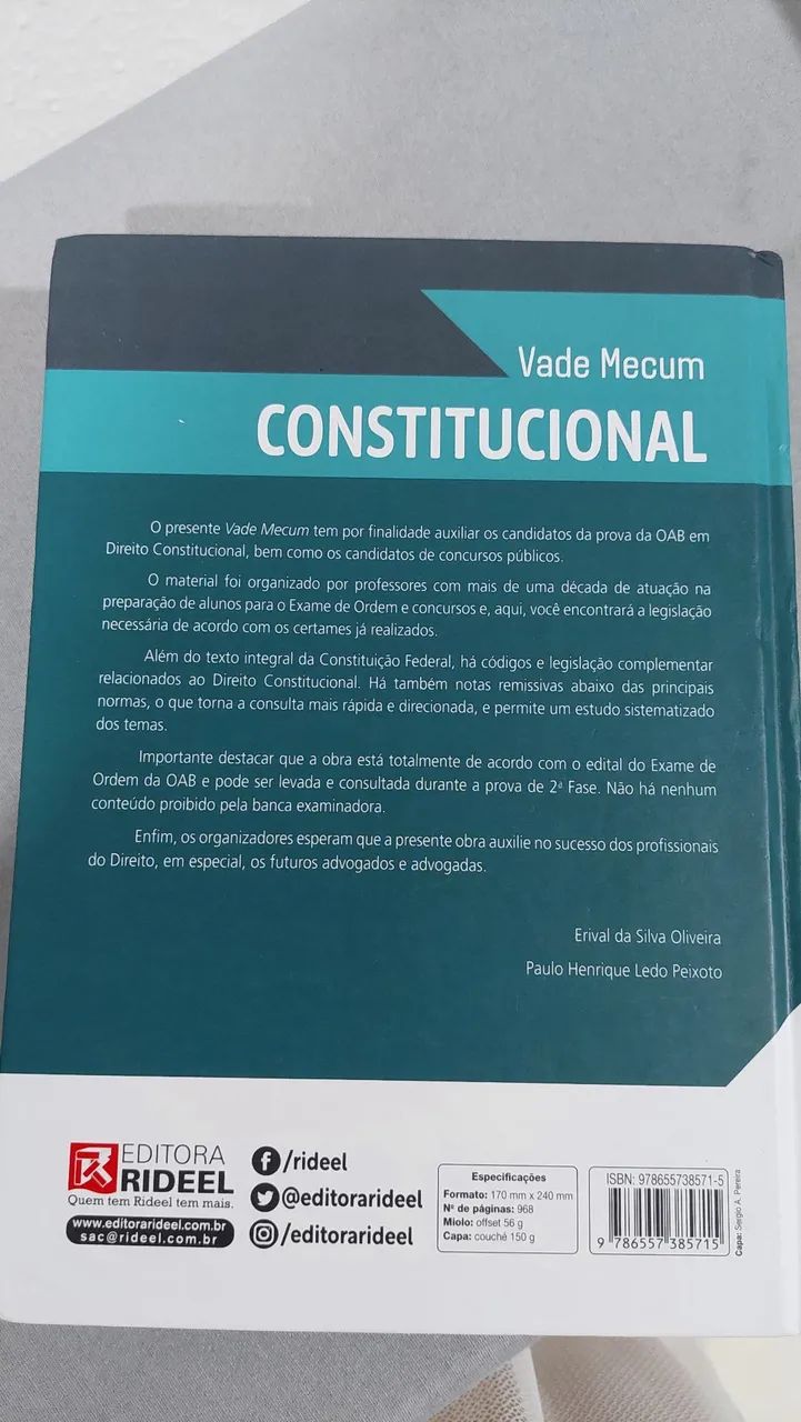 Vade Mecum Constitucional - Editora Rideel - Foto 2