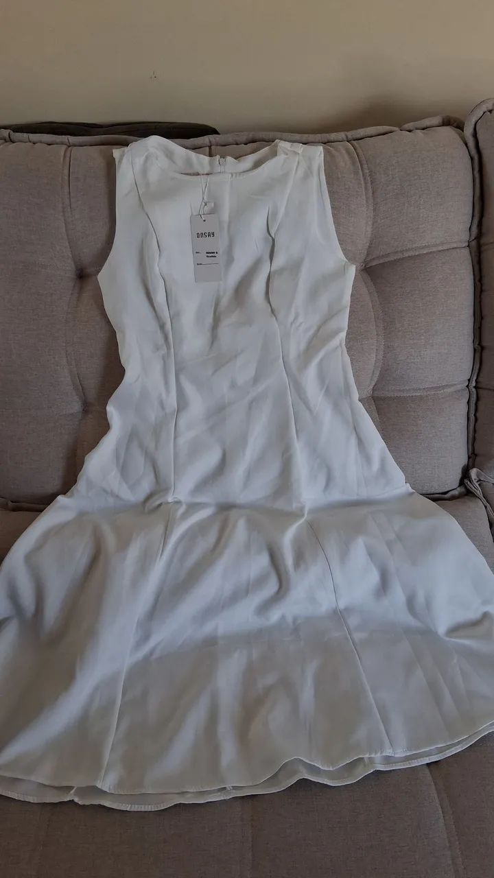 Vestido Branco Casamento Civil  - Foto 3