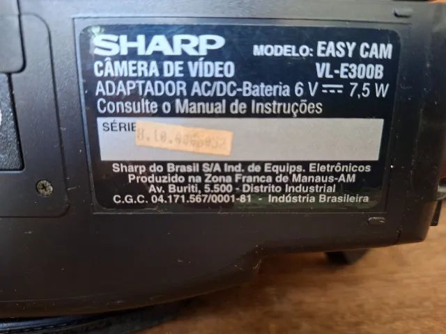 filmadora sharp easy cam vl-e300b - Foto 5