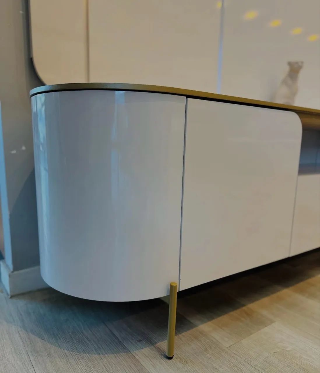 PAINEL E BANCADA CELINE COM LED MDF - Foto 4