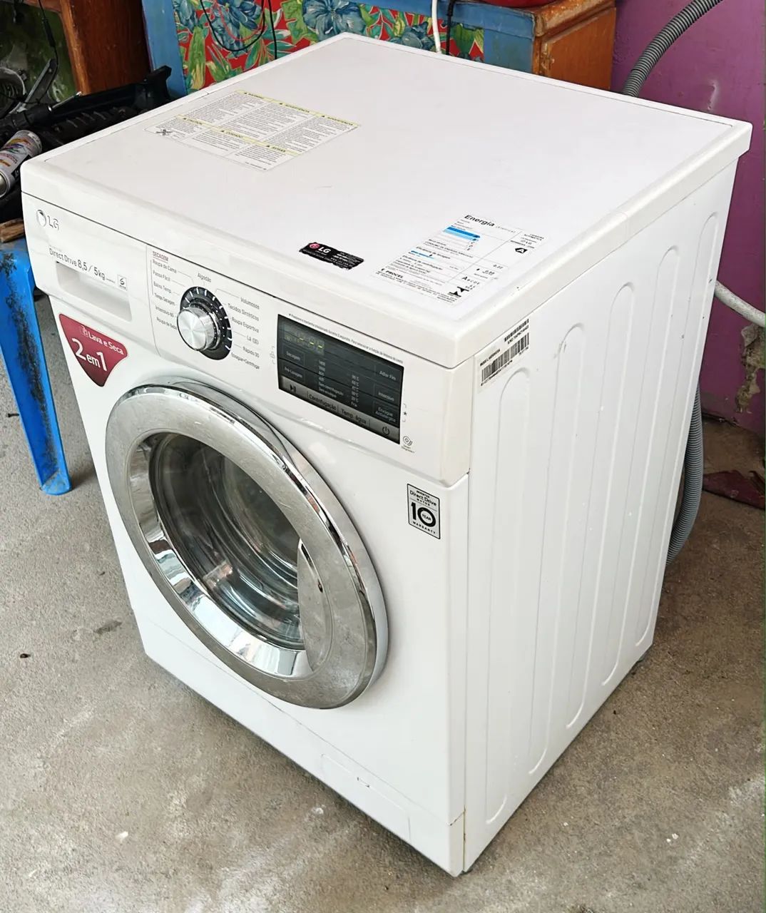 MÁQUINA LAVA E SECA LG 8,5kg com GARANTIA  - Foto 3