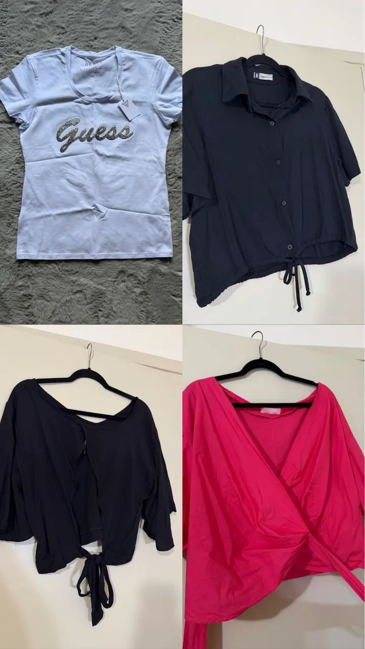 Kit 4 blusas tamanho g - Foto 5