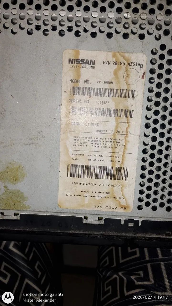 Rádio automotivo Nissan  - Foto 2
