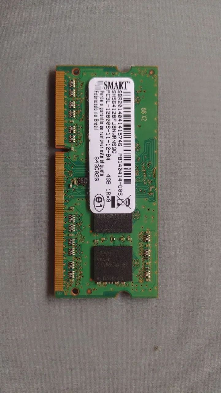 Memória Ram DDRL3 4GB 