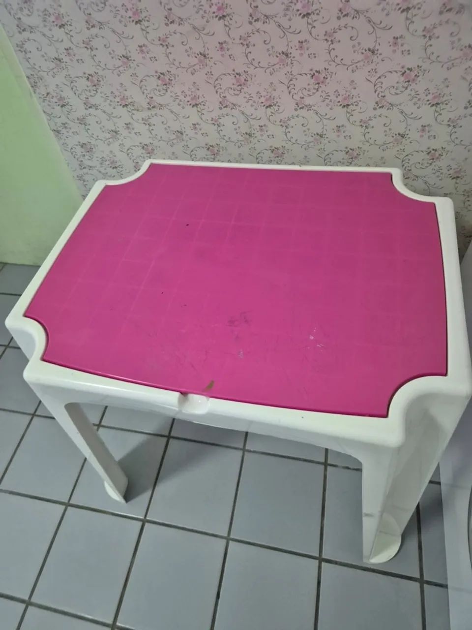 Mesa infantil Tramontina versa Rosa e Branco  - Foto 2