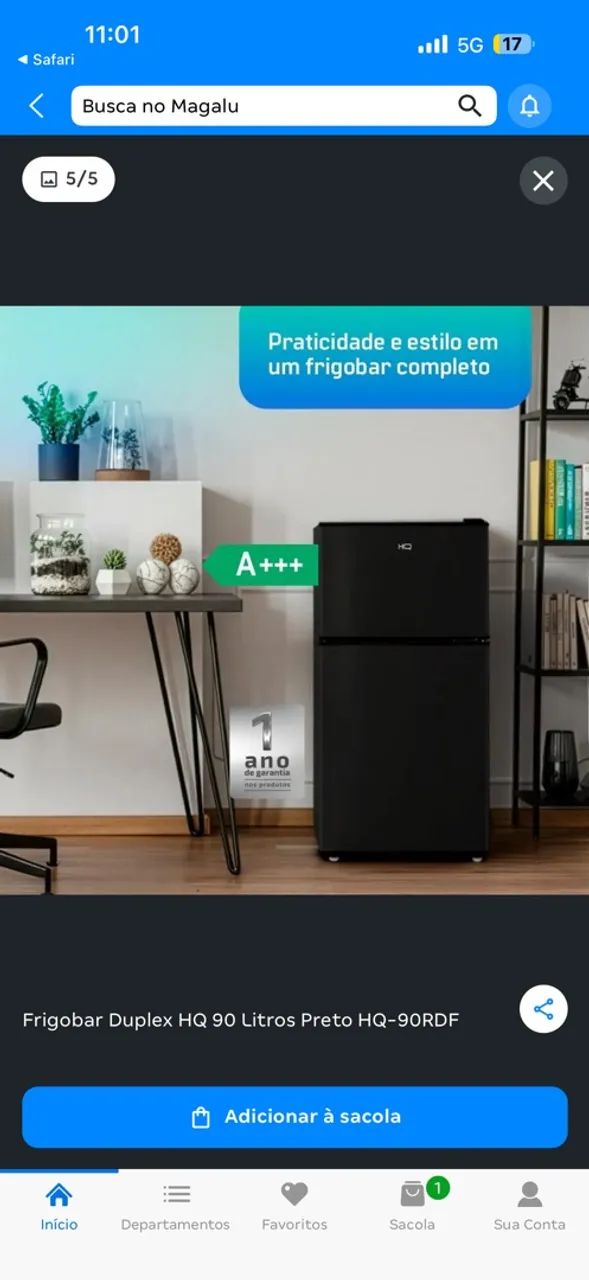 Frigobar novo duplex 90 litros oportunidade  - Foto 2