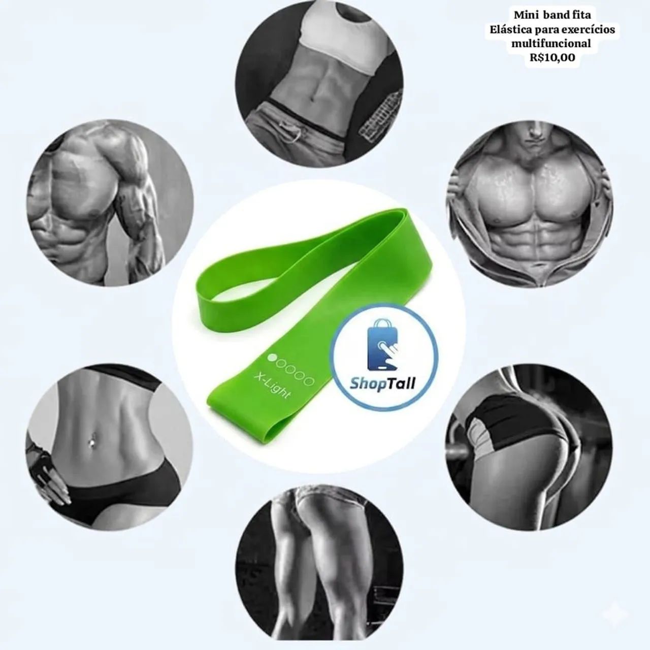 Mini band fita Elástica para exercícios multifuncional  - Foto 3