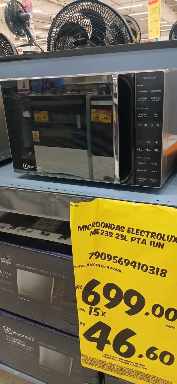 Micro-ondas Electrolux Branco 23L Efficient