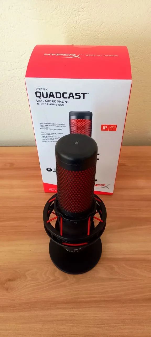 Microfone HyperX QuadCast USB Gamer | Alta Qualidade para Stream e Podcast. - Foto 3