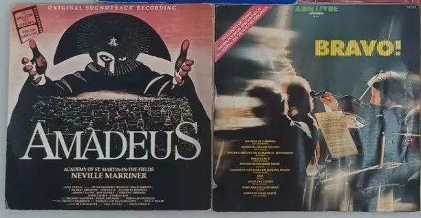 Discos de Vinil de Opera Trilha Sonora Bravo! e Amadeus
